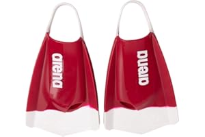 ARENA Unisex Adult Powerfin Pro II Swim Training Fins Men and Women Silicone Short Blade Flippers Left/Right Customized, Calypso Bay, Size 11-12