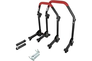 ‎SEFIS MOTO SEFIS M20U Motorradständer Set Vorder- und Hinterrad Motorradheber Serviceständer Front und Heck Motorrad montageständer hinten Motorrad ständer Set Motorrad aufbocken (Adapter: Dorn/Racing (Haken))