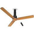 Havells 1200mm Elio Prime BLDC Ceiling Fan | Remote Controlled, High Air Delivery Fan | 5 Star Rated, Upto 60% Energy Saving, 2+1* Year Warranty | (Pack of 1, Pinewood Matte Black)