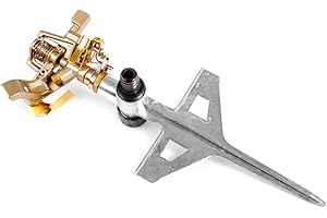 Cellfast LUX 52-160 Pulsationssprenger Impulsregner Sektorenregner Rasensprenger 530m² von 20 bis 360 Grad (6 Stück)