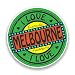 Produktbild 2 x I LOVE MELBOURNE Vinyl Aufkleber Reise Gepäck # 7248 - 10cm/100mm Wide