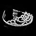 ABEILLO Tiara Crown Headband at Wedding Party for Bridal Bridesmaid Elegant Pageant Hair Accesories with Charming Rhinestone with Comb (Silver) 