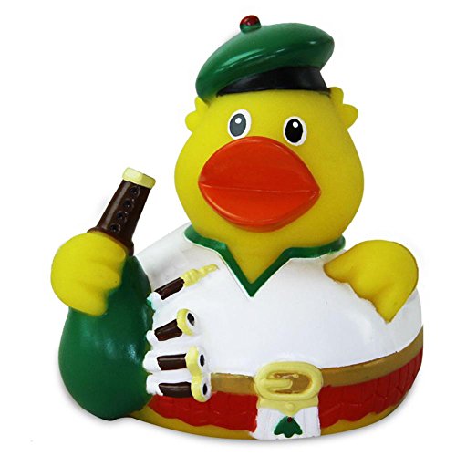HC-Handel 919072 Vinyl Badeente Macintosh-Schottenente Gummiente 8 cm - 2