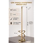 Dayanıklı Metal Har&ccedil; ve Boya Karıştırıcı Vidalı Matkap Ucu - 12cm &Ccedil;apında Matkap Uyumlu Har&ccedil; Boya &Ccedil;imento Al&ccedil;ı Karıştırıcı Mi