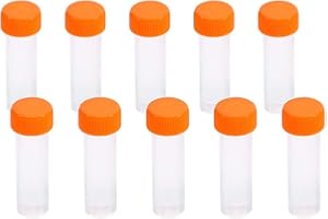 Belissy Test 10pcs Plastique congelé Tubes Vial Vis Joint Cap Paquet récipient avec Joint Silicone