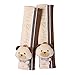 a Pair of Baby Kid Car Seat Strap Cover Toddler Infant Stroller Strap Cover BEAR