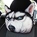 Produktbild binhai (Tianjin) Auto 3D Cool Bedruckte Sharpei Hund Face Auto Nackenkissen Soft Auto Kopf Hals Rest Kissen Kopfstütze Kissen Aktivkohle Sitzbezüge