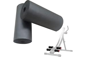 ZYNCUE 1 par de rodillos de espuma para máquinas de ejercicio de gimnasio en casa, rodillo de espuma de repuesto para extensión de piernas, banco de pesas, 2 unidades - 220 mm
