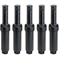 Rain Bird 5004-Plus Sprinkler, Reichweite 7,60 bis 15,20 m, Aqua Stop 3/4-Zoll-Gewinde (5 Stück)