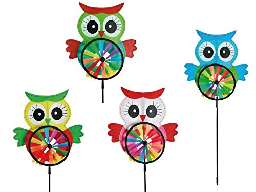 Preisvergleich Produktbild Buntes Windrad ''Eule''