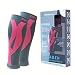 Produktbild Comprexio Premium Waden-Kompressionsstrümpfe mit gradueller Kompression und Kinesiologie Design | Calf Tube Bandage Sleeve | für Flug Sport Schwangere Beruf | KKL Klasse 2 II 23-32 mmHg (Pink · S)