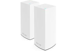 Linksys Atlas Pro 6 sistema WiFi 6 mesh de doble banda (AX5400), router WLAN, repetidor, extensor con cobertura de hasta 500 m², 4 veces más veloz, más de 60 dispositivos, paquete de 1, blanco