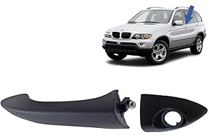 STARKIT PERFORMANCE Poignée de porte compatible pour BMW X5 E53 (1999-2006) poignée extérieure | AVANT OU ARRIÈRE GAUCHE (côté conducteur) (noire ou à peindre) 51218243617 | 51218243629