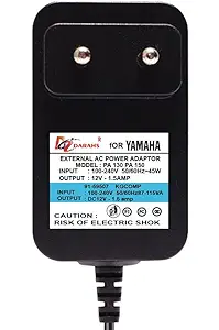 Power Supply for Keyboard Piano Adapter for PA-130 PA-150 NP-12 NP-32 P125 P-45 PSR-E363 E373 EZ-220 EZ-300 YPT-255 Compatible with Yamaha Piano