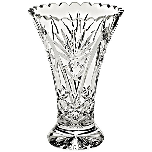 Vase, Blumenvase, Bouquet Vase „VIRNA“ handgeschliffen, transparent, H=22 cm, Bleikristall Glas, moderner Style (GERMAN CRYSTAL powered by CRISTALICA) - 4