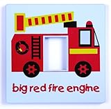 Red Fire Engine Light Switch Cover