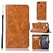 Price comparison product image BCIT Xiaomi Redmi Note 5A Flip case - Luxury Genuine Real Leather Flip Case Wallet with Card Slots and Wallet Stand For Xiaomi Redmi Note 5A - Brown
