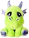 Suki Gifts Lil Peepers Fun Blaze Dragon Plush Toy with Silver Sparkle Accents (Medium, Green)
