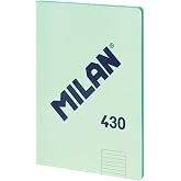 MILAN&reg; A4 Glued Notebook, 5 x 5 mm, 48 Sheets A4, 95 g/m&sup2; Paper, 1918 Series, Green