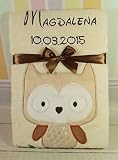 Babydecke mit Namen und Datum bestickt Schmusedecke Geschenk Taufe Geburt - 3