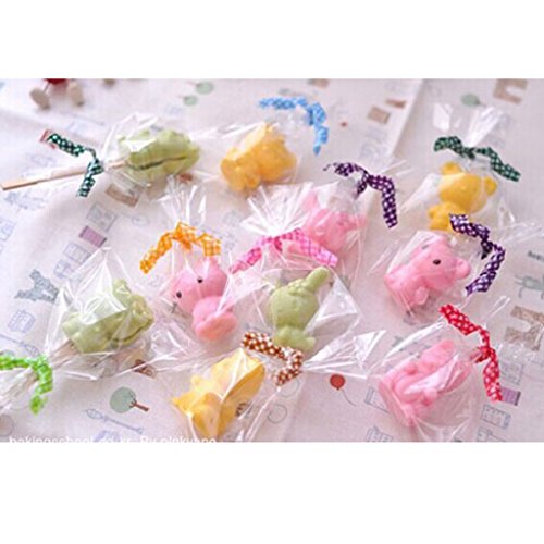 Ca. 500 Stk. Twist Band für Violoncello Hochzeit Partei Candy Tasche oder Allgemeine Verwendung (Rosa) - 5