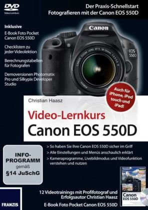 Preisvergleich Produktbild Video-Lernkurs Canon EOS 550D (PC+MAC)