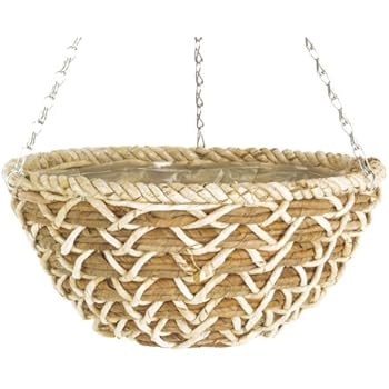 blumenampel aus korb