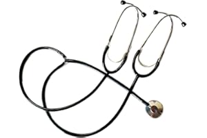 CYJXL Einkopf-Lehrstethoskop für medizinische Ausbildung Krankenschwester Erwachsene Kinder-Black||HN100