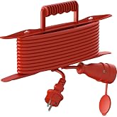 Kablo Toplayıcı Organizer, 30 Metre Kapasiteli, Plastik Kablo Sarma Aparatı, 36 Cm, Taşınabilir Kablo D&uuml;zenleyici, Sabitleme 