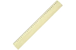 WONDAY SAFETOOL Règle plate en bois naturel - largeur 4 cm - certifiée PEFC