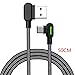 Produktbild NAYUKY 50cm / 120cm / 180cm Mcdodo USB Typ C Kabel 90 Grad Handy-Schnelllade-Draht-Linie 2A USB-C Datenkabel