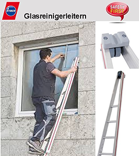 Hymer Glasreinigerleiter 5-teiliger Satz 28 Sprossen 8,45 m lg Art-Nr 501728 - 2