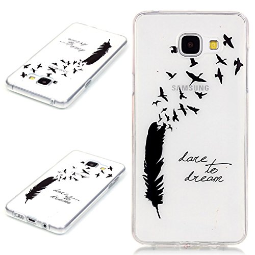 Beiuns Carcasa de TPU y silicona para Samsung Galaxy A3   A3 Duos  4 7 pulgadas 2016  Funda - N185 Sue  o de la pluma  no para Samsung Galaxy A3 2015 