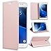 Produktbild SMART LEGEND Lederhülle für Samsung Galaxy J7 2016 Ledertasche Hülle Rosegold Schutzhülle Premium PU Leder Flip Case Protective Cover Innere Transparent Weiche Silikon Bookcase Handy Tasche Schale mit Kartenfächer Magnet Standfunktion Etui