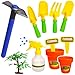Produktbild alles-meine.de GmbH 11 TLG. Gartenset & Pflanzset -  kleine Gärtner - zum Spielen & Züchten  - Kinder Gartengeräte - aus Kunststoff - Schaufel - Spaten - Rechen / Harke - Garte..