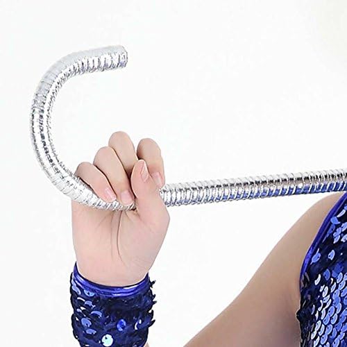 Byjia Jazz Dancing Crutches Props Hip Hop Male Children Female Students Perform Modern Performances Sticks?Pack Of 2? Silver Children 70Cm