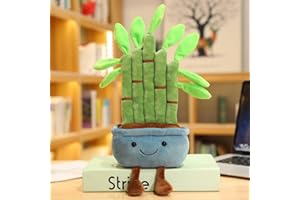 EMBRAGUE Bamboo Pot Plush Toy Plushies For Girls - Soft Cotton Stuffed Anime Plushies Flower Cuddle Cushion - Kawaii Plush Plant Cute Pillow For Christmas Birthday For Girlfriend Boba - 35CM Blue