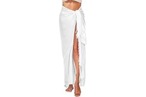 RITOSTA Pareo Mare Donna Lungo Copricostume Donna Mare Curvy Copri Costume da Spiaggia Beach Wrap Sarong Nappe Copribikini Costume da Bagno Bikini Cover Up