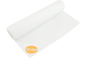 New brothread Wash Away - Water Soluble Machine Embroidery Stabilizer Backing & Topping 10" x3Yd roll - Light Weight 40gm (1.5oz) - Cut into Variable Sizes for Machine Embroidery and Hand Sewing