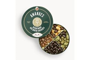 LE ROY RENÉ Epicerie Fine - Coffret assortiment d'enrobés au chocolat, boite tradition métal 230g.