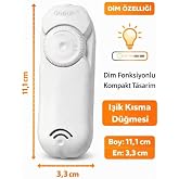 Şahnet Dimmer Arapuar Anahtarı Beyaz Abajur Işık Ayar Anahtarı