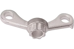 WANAONE Bike Crank Removal Tool, Spanner Adjusting Cap Extractor, Arm Professional Cranks Remove Extractor, Repair Safety Hook Bottom Fit for Shimano Hollowtech II(Silver)