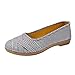Produktbild feiXIANG atmungsaktive Freizeitschuhe Lazy Shoes beiläufige Frauen Mode Slip-On Tuch Schuhe Outdoor (Grau,38)