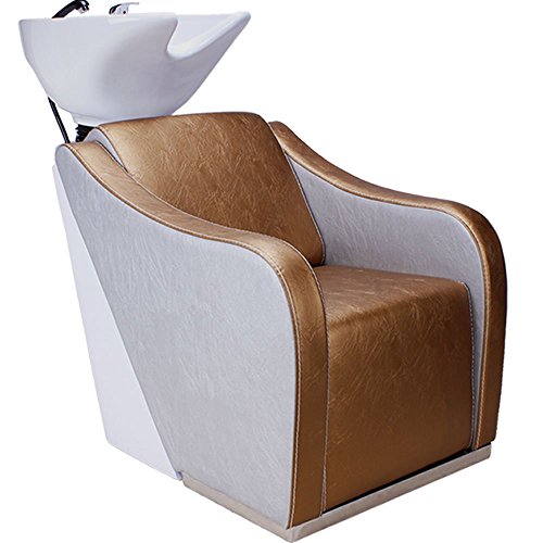Hair Washing Salon Chair Armchair Salon Hairdressing Salon 253149 Bronze Silver