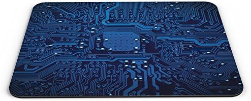 Blue Circuit Board Computer PC Mousemat