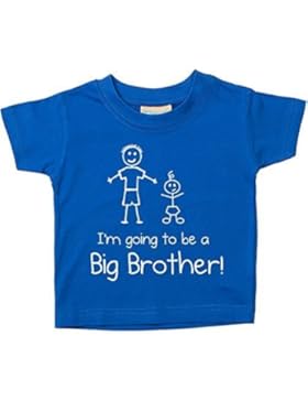 I'monate Gehe Werdende a Großer Bruder Blau T-shirt Baby Kleinkind Kinder Verfügbar in Größen von 0-6 Monate Neu...