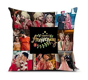 Ship Smart Photo Cushion/Pillow for Gift to Husband,Wife,Mother,Father,Girl, Boy,Best Friend on Birthdays,Valentine,Rakhi with Filler. Size:- 24x24 inches, Colour:- Multi, Style 35