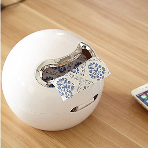 Preisvergleich Produktbild DOLDOA Kreative Emoji Toilettenpapierhalter Wasserdichte WC-Rollenhalter Klopapierhalter (18,5 x 18,5 cm / 7,28 "x 7,28", Weiß - Toilettenpapierhalter)