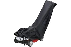 Verve Jelly Lawn Mower Cover, Walk Behind Lawnmower Covers Waterproof All-Weather Outdoor/Indoor Anti-UV Protector 210D Polyester with Draw String & Storage Bag(193 x 64 x 112cm)