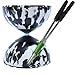 Produktbild Diabolo Set Harlekin medium zweifarbig schwarz/weiß mit Alu-Handstäben und Spielanleitung